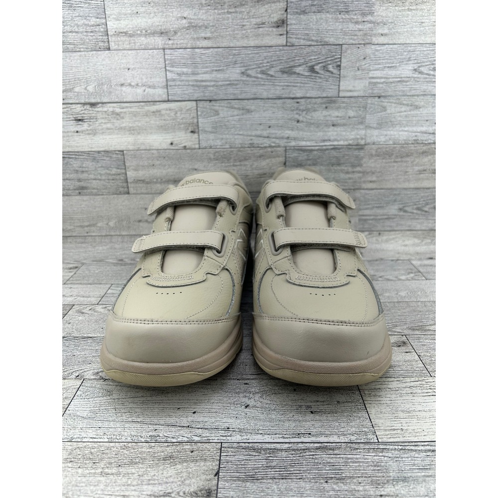 New Balance‎ 577 Walking Shoe Beige Leather Hook and Loop Strap Comfort 8.5M - Picture 3 of 12